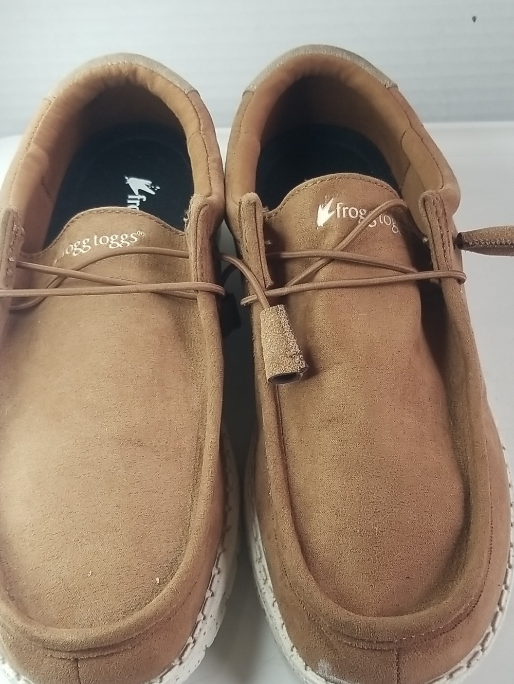 Frogg Toggs Men's Tan Suede Slip-On Loafers